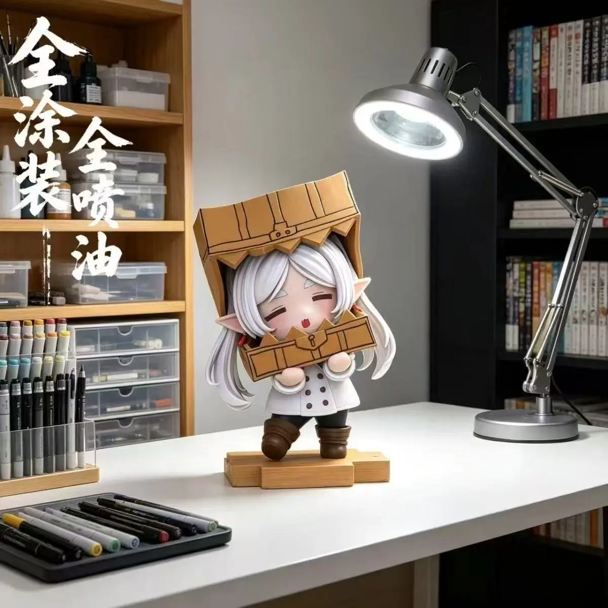 Frieren Beyond Journey's End Q Version Carton Head Frieren Figure Full Painting Spraying Anime Collection Model