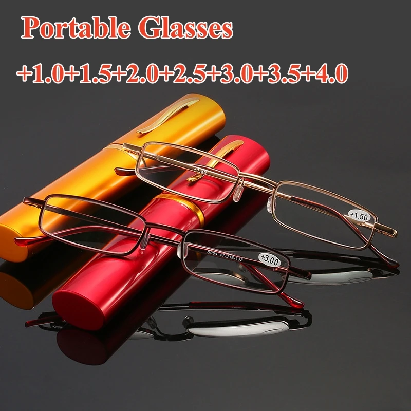 

Retro Farsighted Eyeglasses with Box Portable Presbyopia Glasses Anti-Blue Light Hyperopia Eyeglasses Trend Ultra Light Eyewear