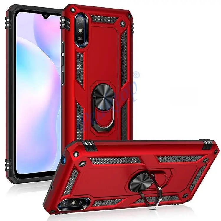 for Xiaomi Redmi 9AT Case Cover Magnet Holder Armor Rugged Military Shockproof Bumper Case for Xiaomi Redmi 9AT 9A T 9 AT for