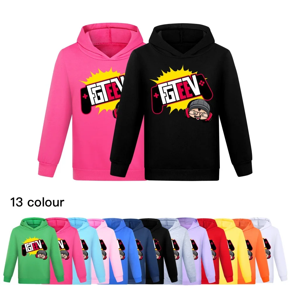 

Funny Cartoon FGTEEV Jumper Kids Fall Autumn Hoodies Baby Girl Hooded Sweatshirt Children's Clothing Boys Fall Long Sleeve Coats