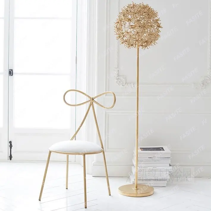 

New York Lower Town Park imported brilliant romantic gold dandelion floor lamp living room bedroom