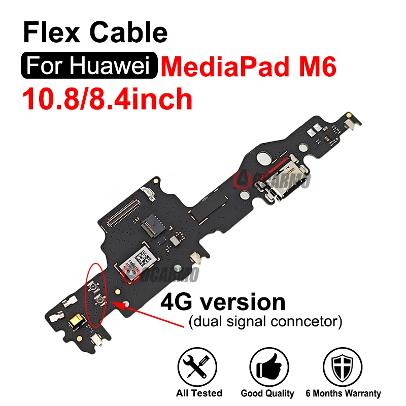 For Huawei MediaPad M6 10.8inch 8.4” Charging Port Charger Dock Board Repair Parts SCM-AL09 / W09 VRD-W09/AL09