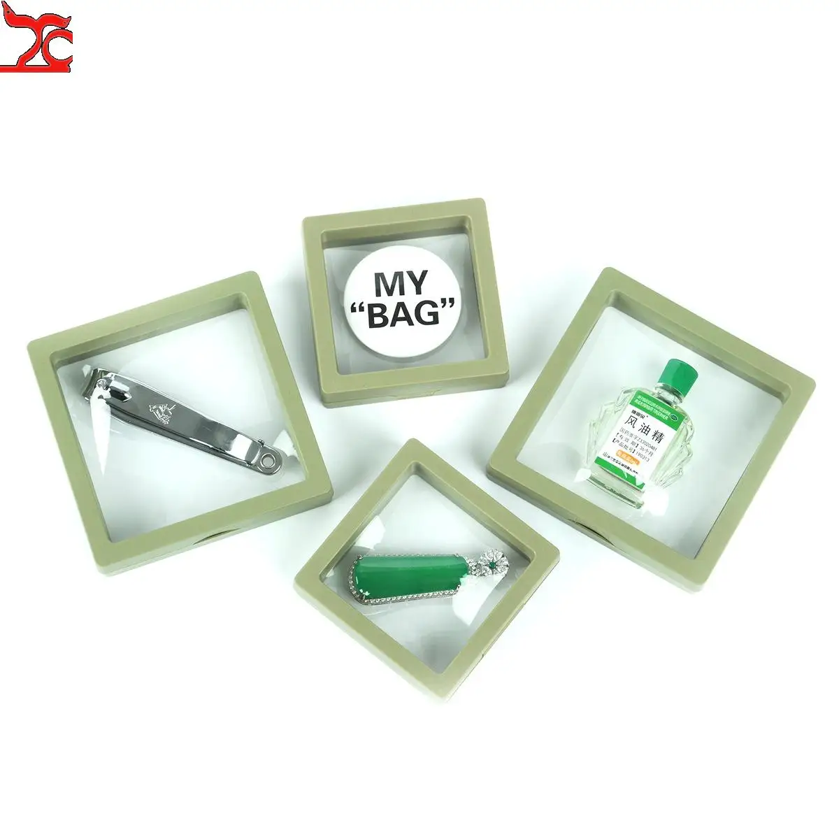 10Pcs 3D Floating Picture Frame Shadow Box Jewelry Display Stand Ring Pendant Holder Protect Jewellery Stone Presentation Case - Image 3