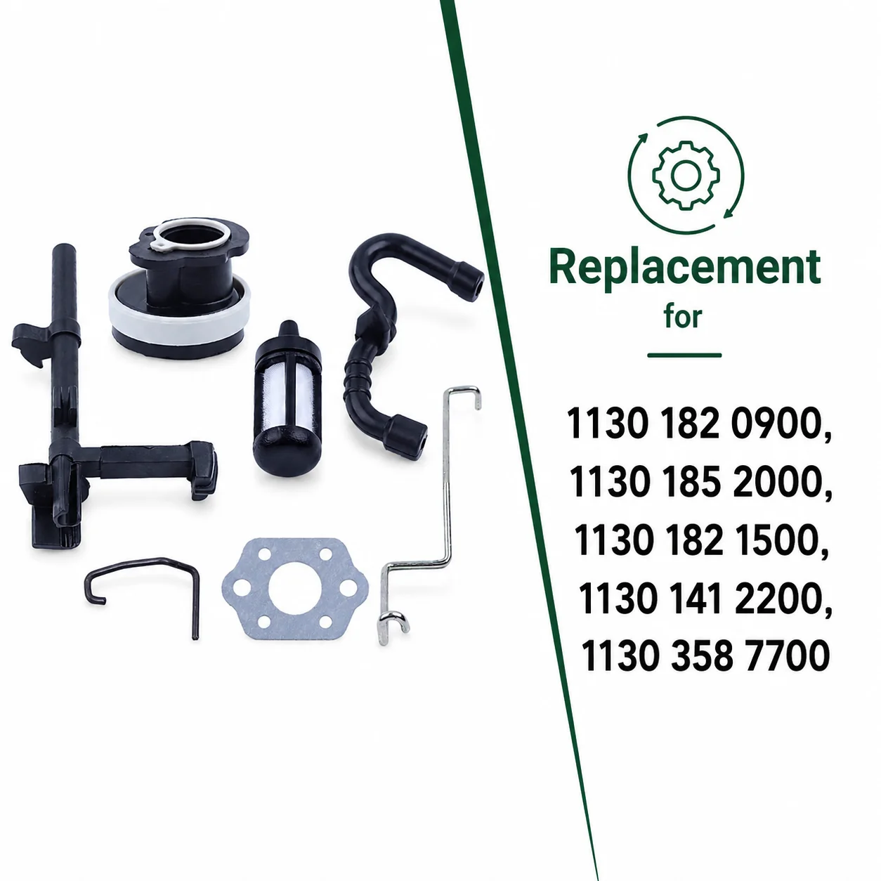 Intake Manifold Kit Throttle Stem Switch Shaft Choke For STIHL MS180 MS170 018 017 Chainsaw Parts w/ Fuel Hose OEM 1130 182 0900