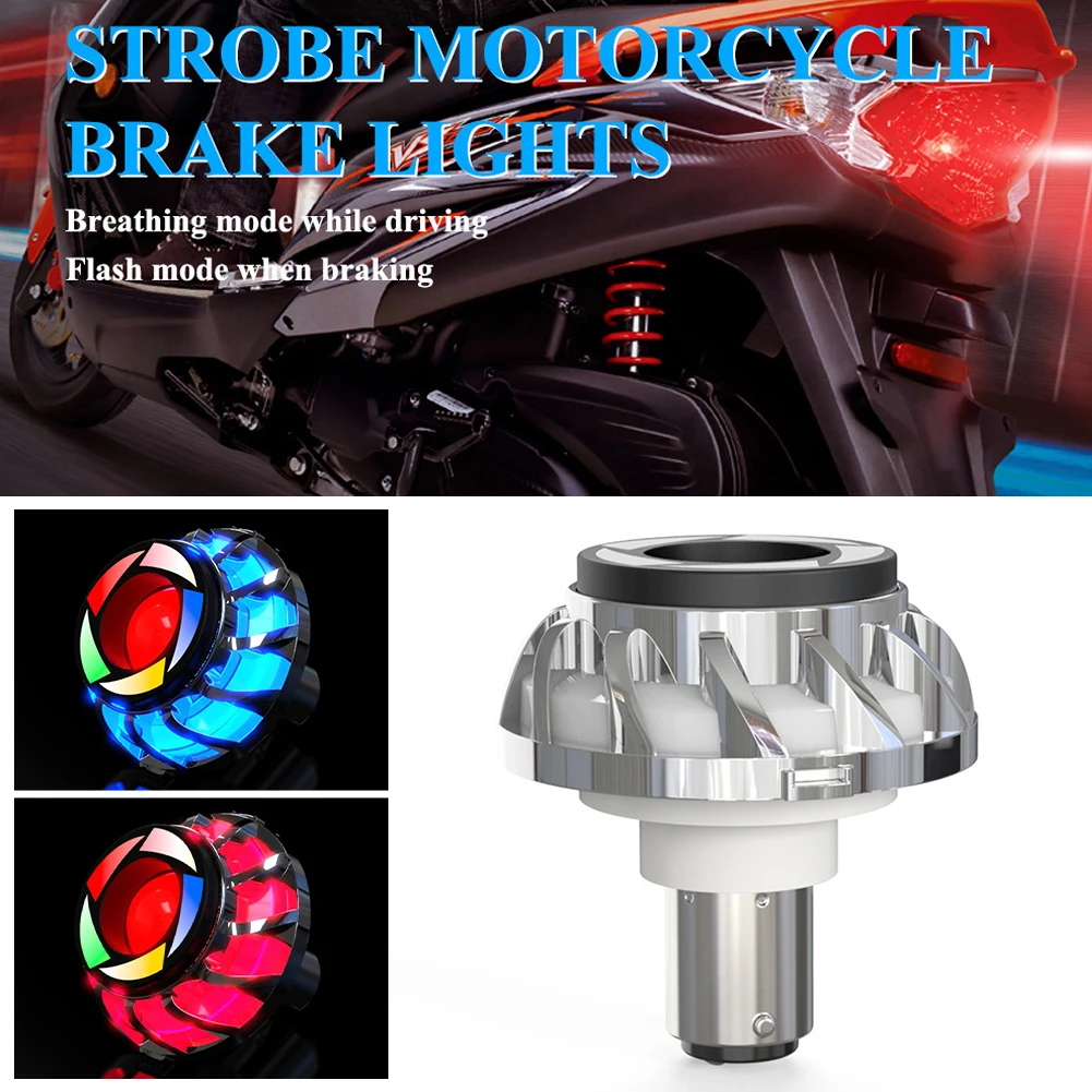 

Motorcycle Brake Light Universal 12V LED Angel Eye Flasher Brake Tail Lamp DRL Flashing Warning Signal Motorcycle Accessories