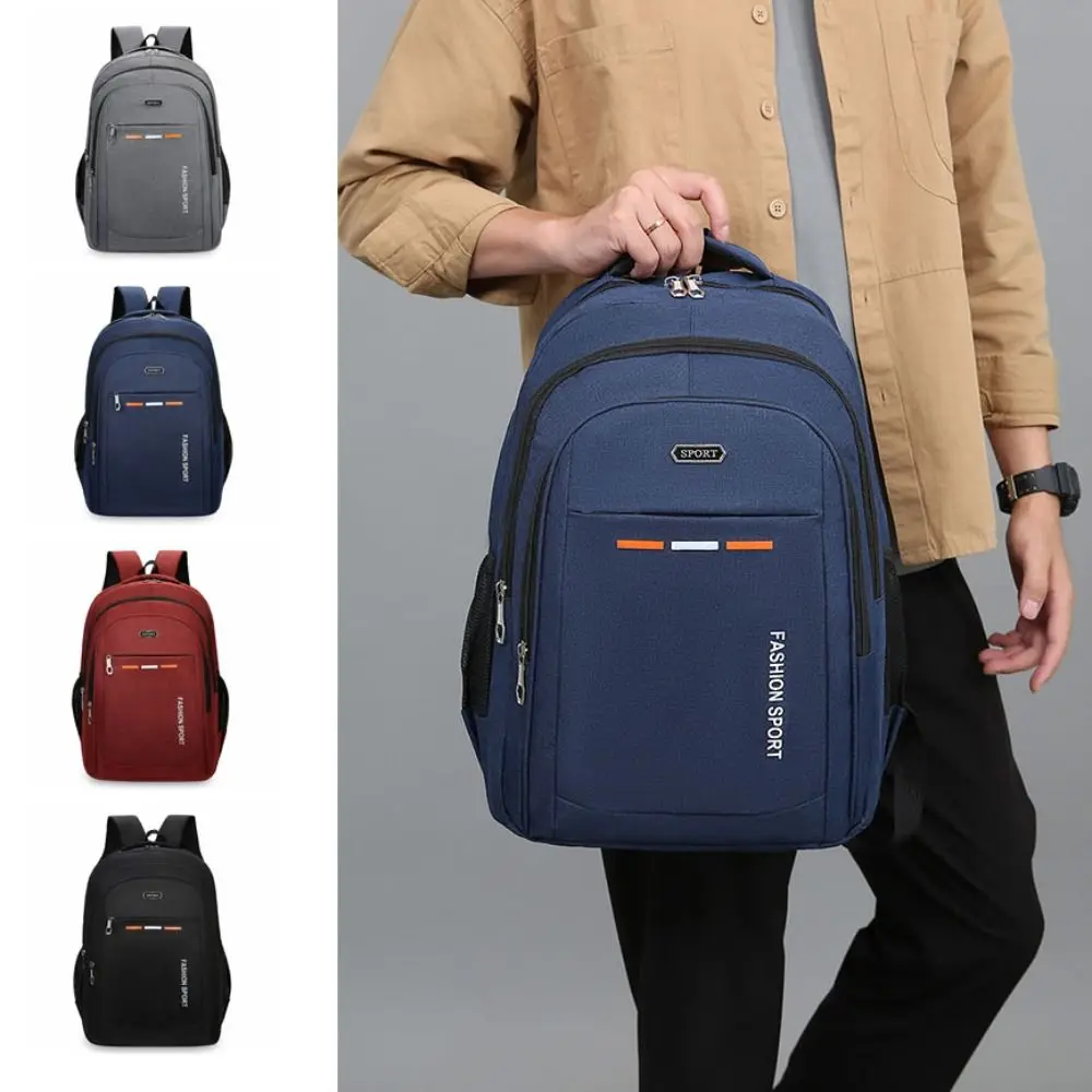 

Portable Large Capacity Canvas Backpack Multipockets Handbag Student Backpack Oxford Student Laptop Shoulder Bag Business