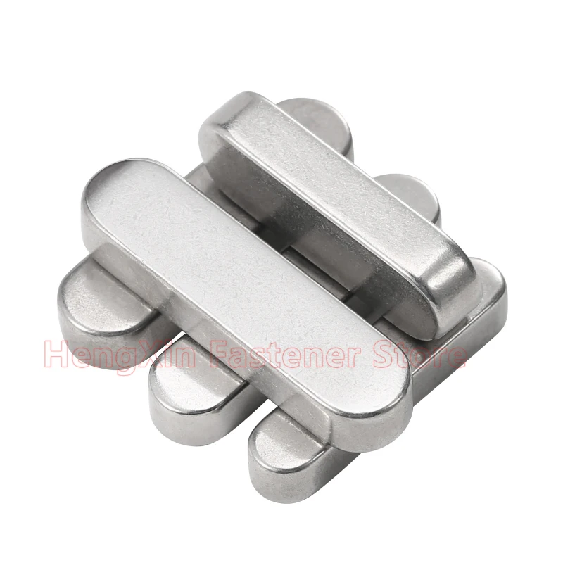 1-5pcs Parallel Key M8 M10 M12 M14 M16 304 Stainless Steel A2 Round Ended Drive Shaft Flat Keyway Pin Length 10-120mm GB1096 4
