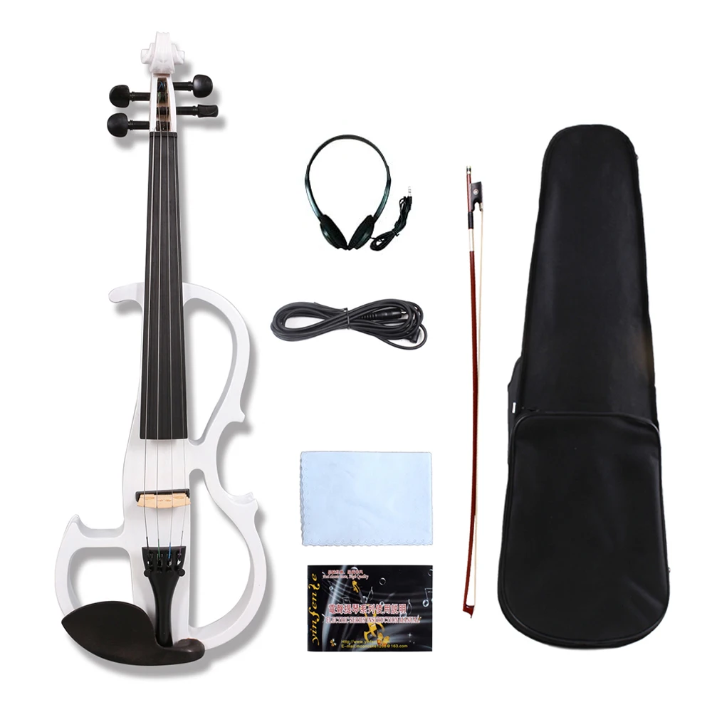 16-inch New Electric Viola 4 String ebony fingerboard solid wood body Ebony Parts Case Bow professional #US