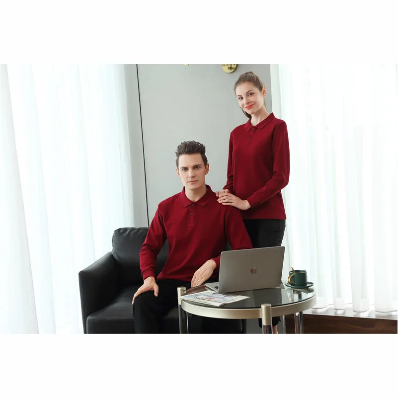 Koszulka polo z długim rękawem dla mężczyzn i kobiet, z możliwością personalizacji, z haftem, nadrukiem, jednolitym kolorem, casualowa, z kołnierzykiem.