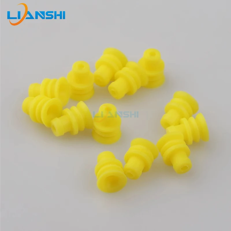 100 قطعة 1.5 سلسلة موصلات موصل قابس المكونات الصفراء 281934 -2 ثقب وسط #2