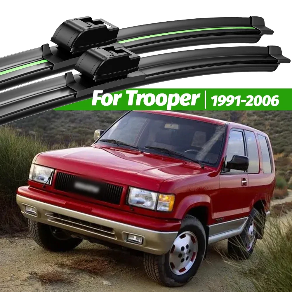 

For Isuzu Trooper 1991-2006 2pcs Front Windshield Wiper Blades 1998 2000 2002 2003 2005 Windscreen Window Accessories