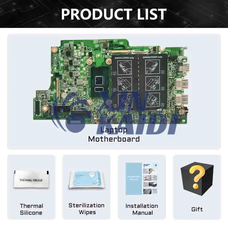 Laptop Motherboard For DELL Inspiron 5568 5368 7579 7368 3379 15296-1 P69G Core Notebook Mainboard 0C1HX7 CN-0C1HX7 4405U CPU