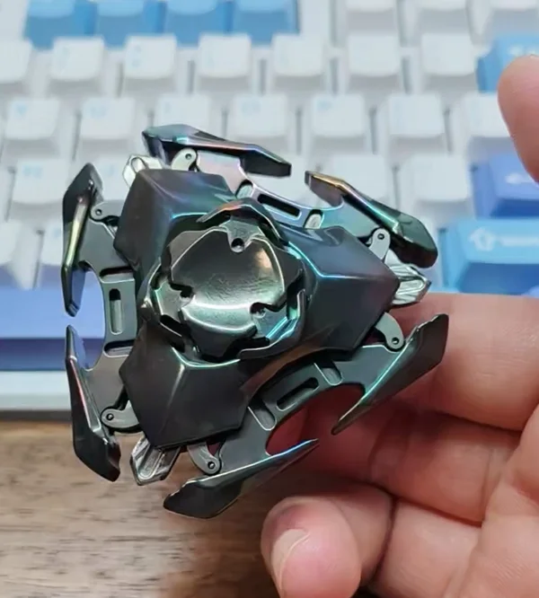 

Used EDC Monster Blade Zirconium Rainbow X clone spinner Fingertip gyroscope Decompression toys