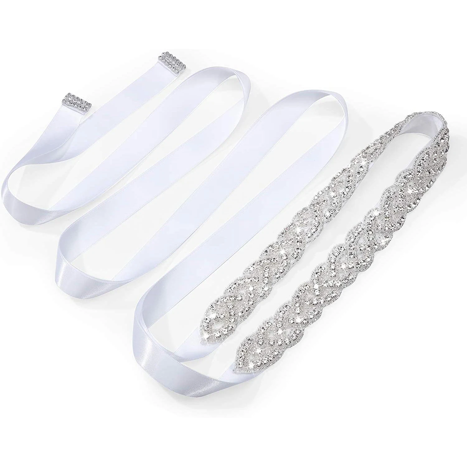 TRIXY-cinturones de boda S216 para mujer, cinturón de diamantes de imitación de cristal, vestido de faja para dama de honor, accesorios, cinturón hecho a mano a juego