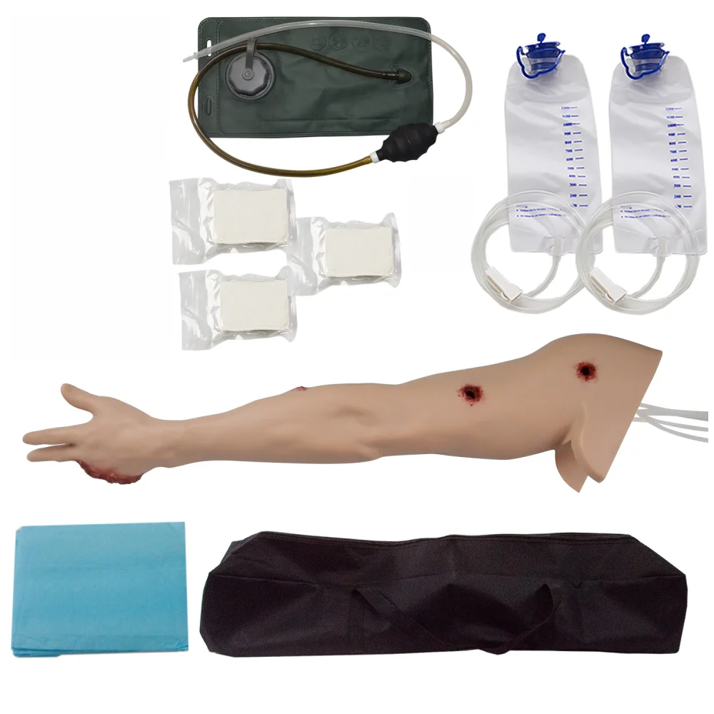 

Multiple Wounds Bleed Control Arm Trainer Practice Arm Model Gunshot Wound Trainer