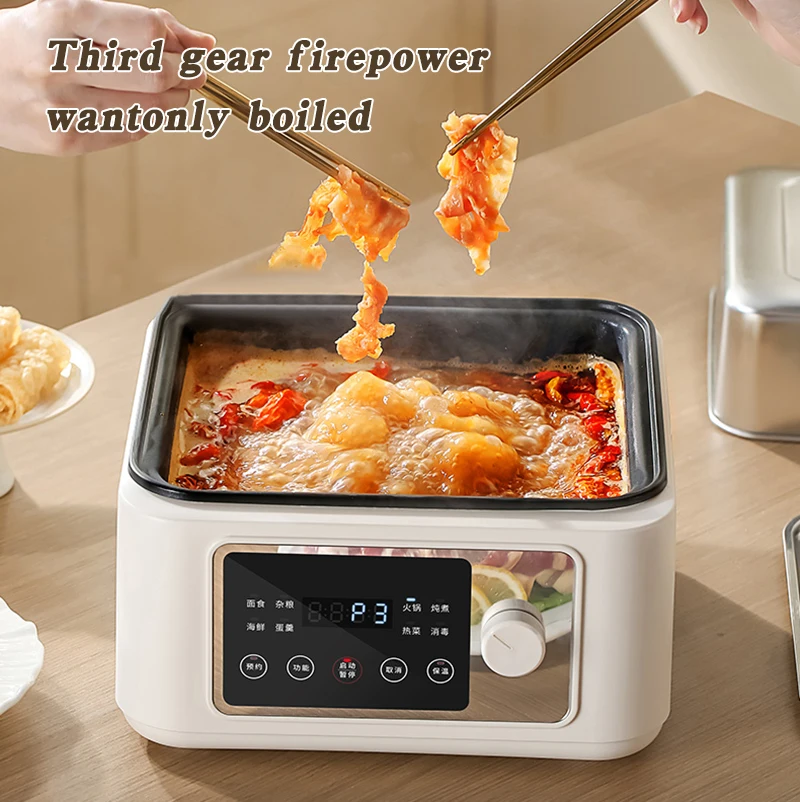 YUEDISI Custom 220V/110V Fast Heating Pot Multifunctional Large Steam Cooker Stainless Steel Steamer Electric Food Steamer