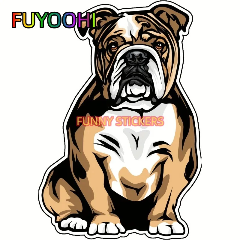 Милые наклейки FUYOOHI в виде бульдога для ноутбуков, тумблера, автомобилей, грузовиков и стен-продемонстрируйте свою любовь к собакам с помощью этих восхитительных наклеек
