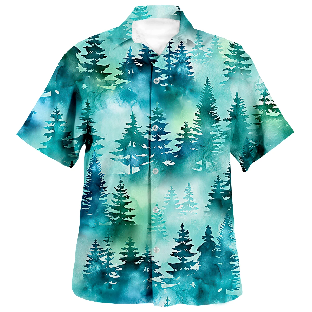 Red And Green Psychedelic 3D Printed Shirt Beach Hawaiian Shirt Summer Short Sleeve Shirt Streetwear Oversized 5XL Chemise Homme