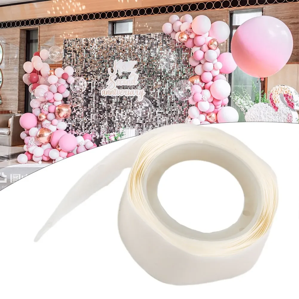 1 Roll Balloon Adhesive Sticking Dot Pasting Double-sided Tape Transparent Bagged Adhesive Points Wedding Party Decoration