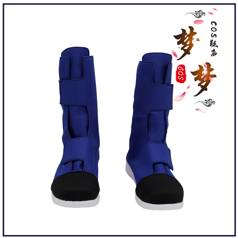 

Обувь для косплея в стиле аниме Son Goku, синие ботинки из искусственной кожи на Хэллоуин, Рождественскую вечеринку, ролевые игры
