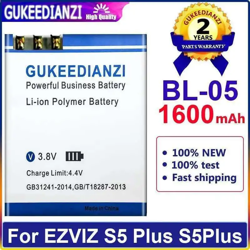 

Легкий аккумулятор для смарт-камеры Ezviz S5 Plus S5plus BL-05, высокая совместимость, 1600 мАч