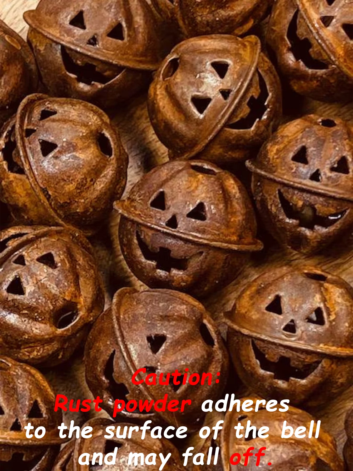 Rustic Halloween MINI Metal Pumpkin Jingle Bells Jack O Laterns Halloween Tree Decor DIY Crafts Making Fall Home Party Decor