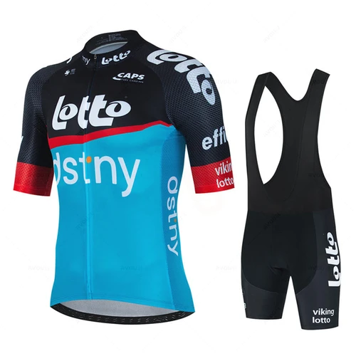 Imagen 2 del producto Lotto Ciclismo Jersey Set 2025 novedad de verano ropa de bicicleta uniforme MTB pantalones cortos con pechera ropa de bicicleta Maillot Ciclismo Hombre