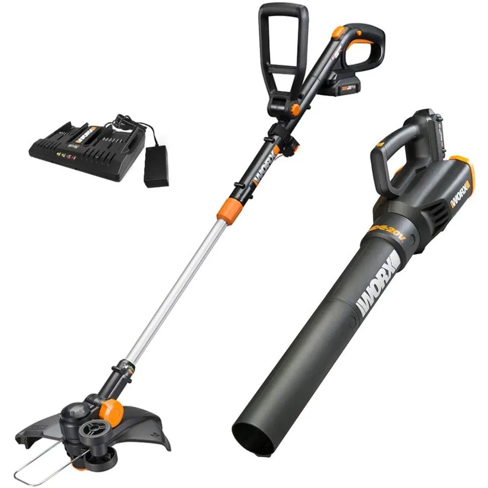 

20V GT Revolution 12" Cordless String Trimmer & Turbine Leaf Blower Power Share Combo Kit - WG930.2