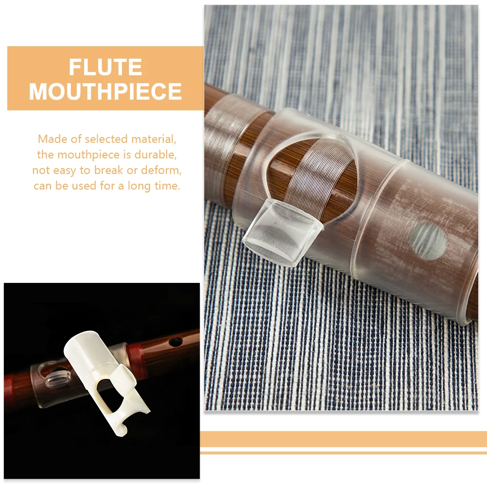 

2 Pcs Flute Mouthpiece Replacement Blower Aid Component Mouthpieces Nylon Shaping