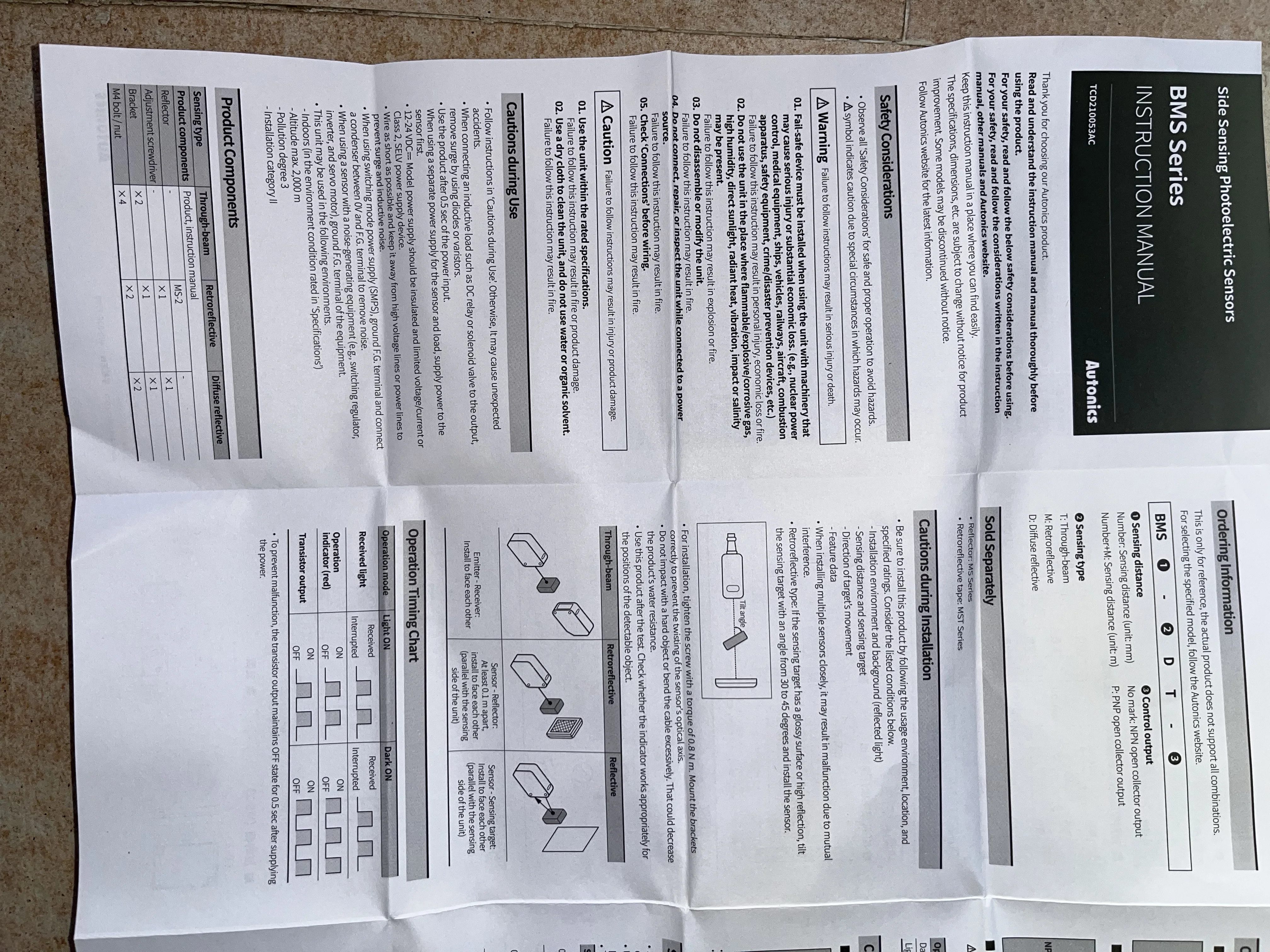 BMS2M-MDT BMS2M-MDT-P Autonics foto sensor Neue original