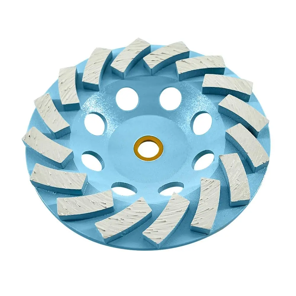 

4.5" Diamond Grinding Wheels for Concrete & Masonry, 16 Turbo Segments, 30/40 Grit, Medium Bond, 7/8"-5/8" Arbor