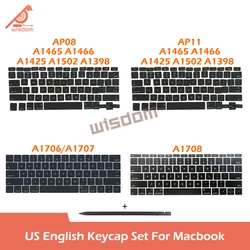 Laptop US Layout Keycaps Keys For Macbook A1398 A1502 A1706 A1989 A2337 A2338 A2141 A2681 A2442 A2780 A2941 Keyboard Repair