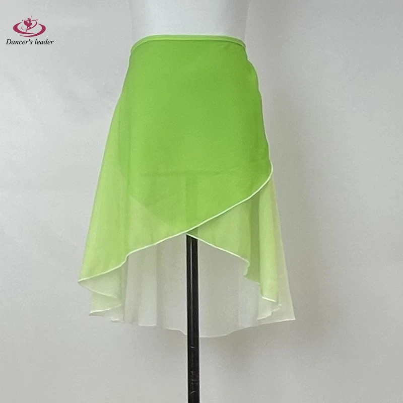 Women's Ballet Skirt Chiffon Skirt Wilderness Gradient Adult One Piece Skirt Girl Practice Ballet Mini Skirt Image