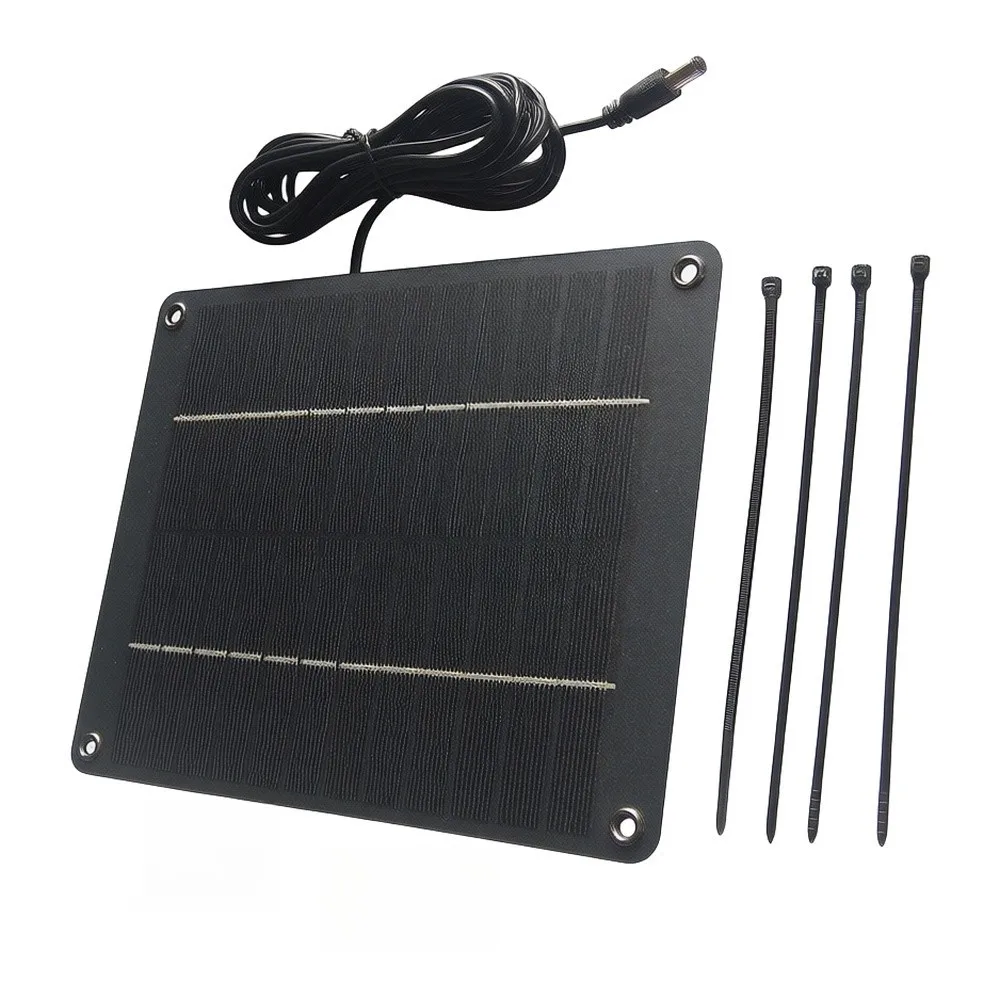 6W 12V Monocrystalline Solar Panel For Outdoor Lights,Pumps&Small DIY Systems Weatherproof High Efficiency PV Module For Garden
