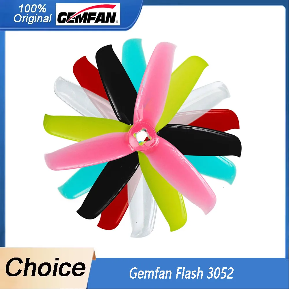 4 Paar Gemfan Flash 3052 1,5 mm/5 mm 3 Zoll 3-Blatt-PC-Propeller für RC FPV Racing Freestyle Toothpick Cinewhoop Kanaldrohnen