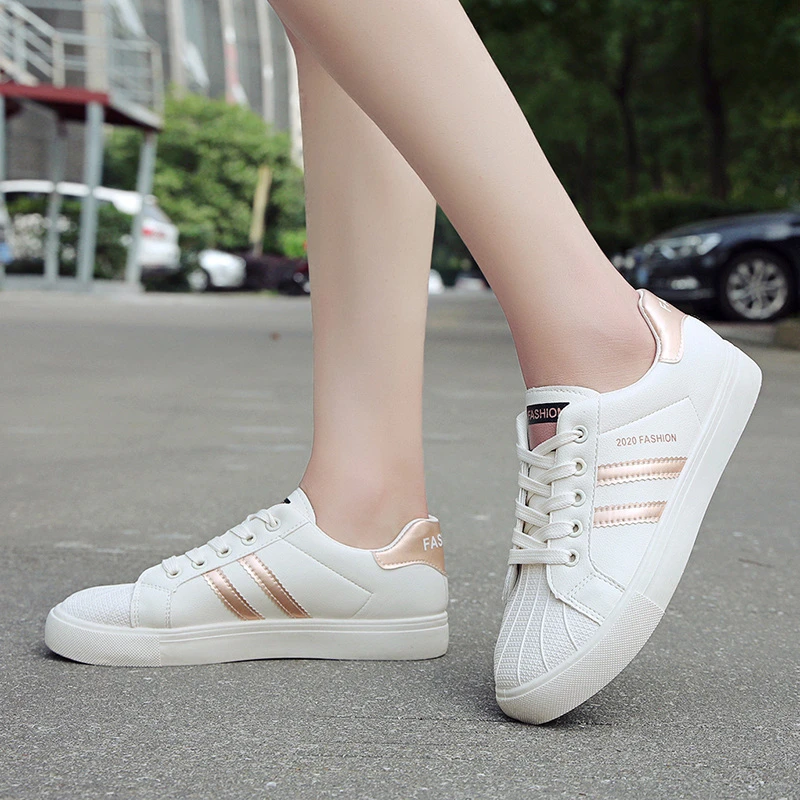 Frühling und Herbst Elegante Lauf- und Freizeitschuhe Weiße Schuhe Modische Bestseller Neue Bequeme Damenschuhe – Detail 6