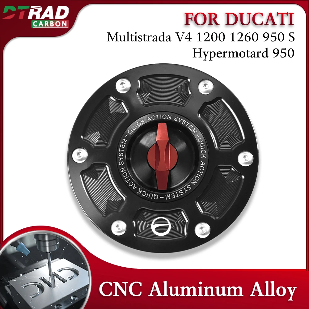 Motorcycle Keyless Quick Open Fuel Tank Cap Accessories New For Ducati Hypermotard 950/SP/RVE Multistrada V4/S V2 1200 1260 950