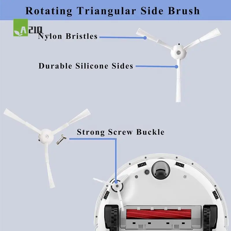 

A21Q -Main Side Brush Hepa Filters Mop Pads Dust Bags Replacement For Roborock Q Revo Robtic Vacuum Cleaner