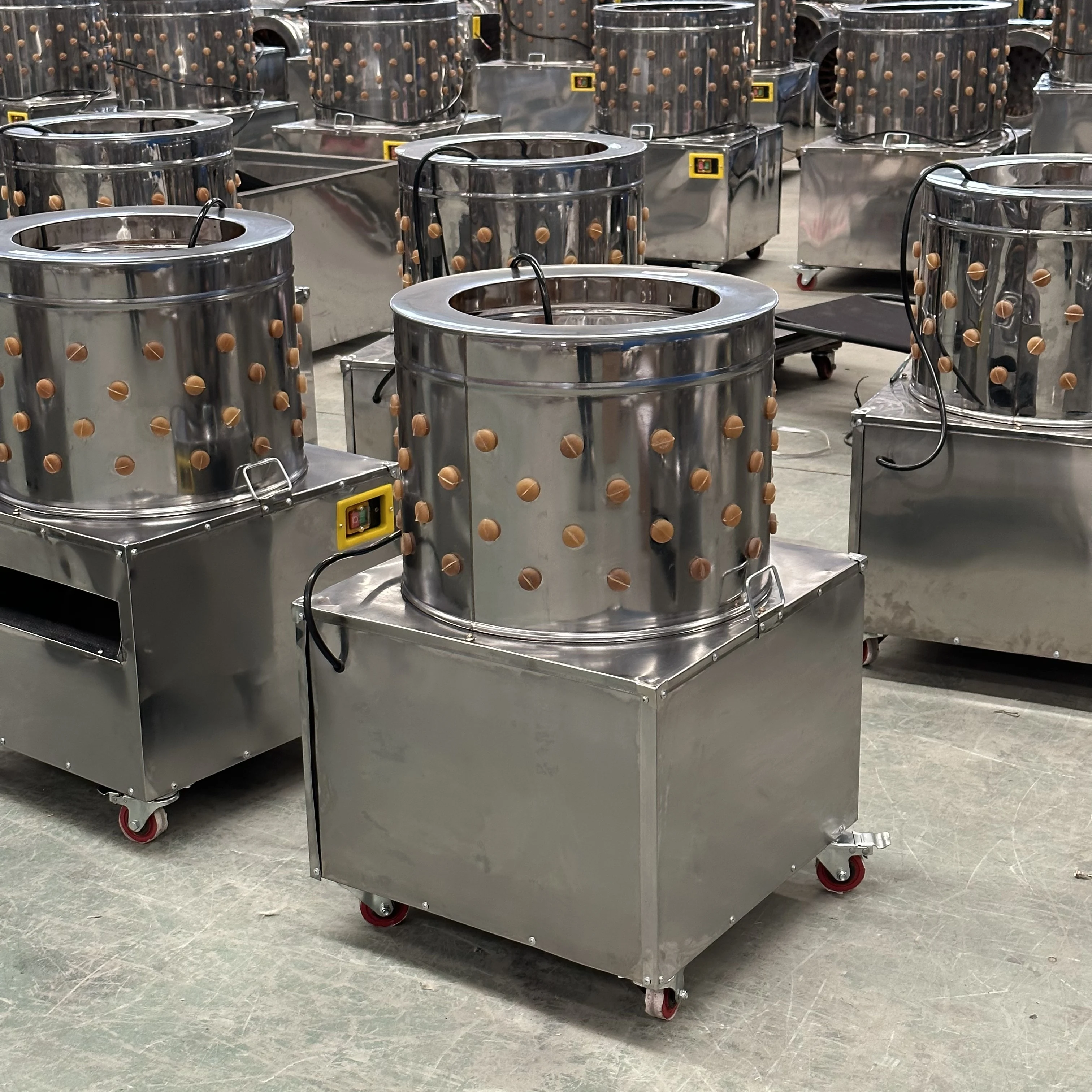 

Large Capacity Fully Automatic Chicken Feather Plucker Machine 60-Type With New Motor Bearing Engine For Quail Farming