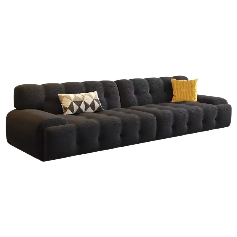 xj- Sofa Living Room Light Luxury Large And Small Apartment Fabric Sofa Simple Rochburg Bubble Sofa Cream Wind*