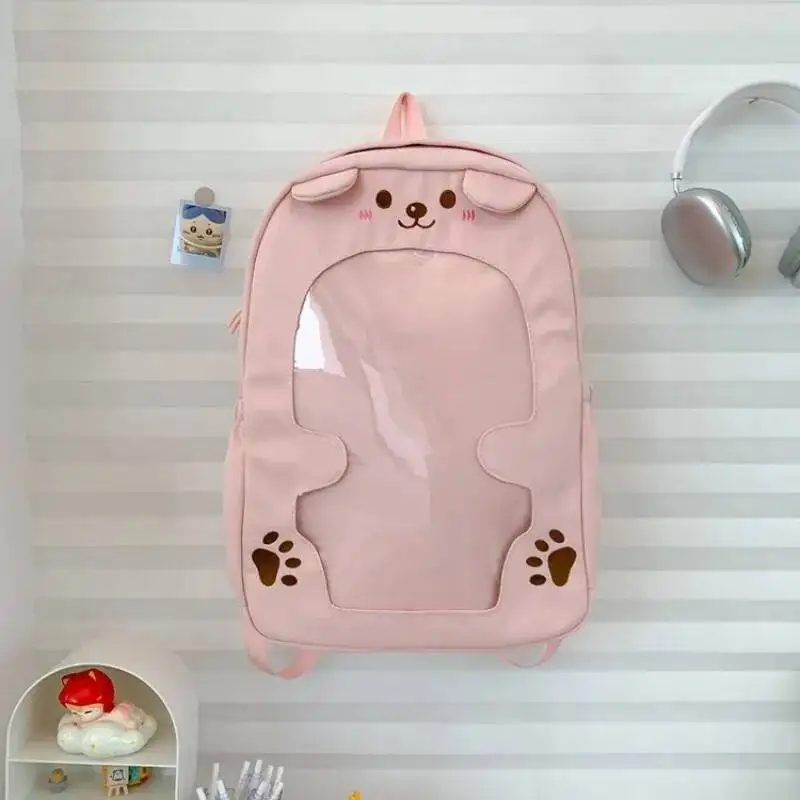 Women Kawaii Cartoon Schoolbags High-Capacity Fashion Sweet Y2k Aesthetic Ita Bags Students Casual Design Chic Backpacks