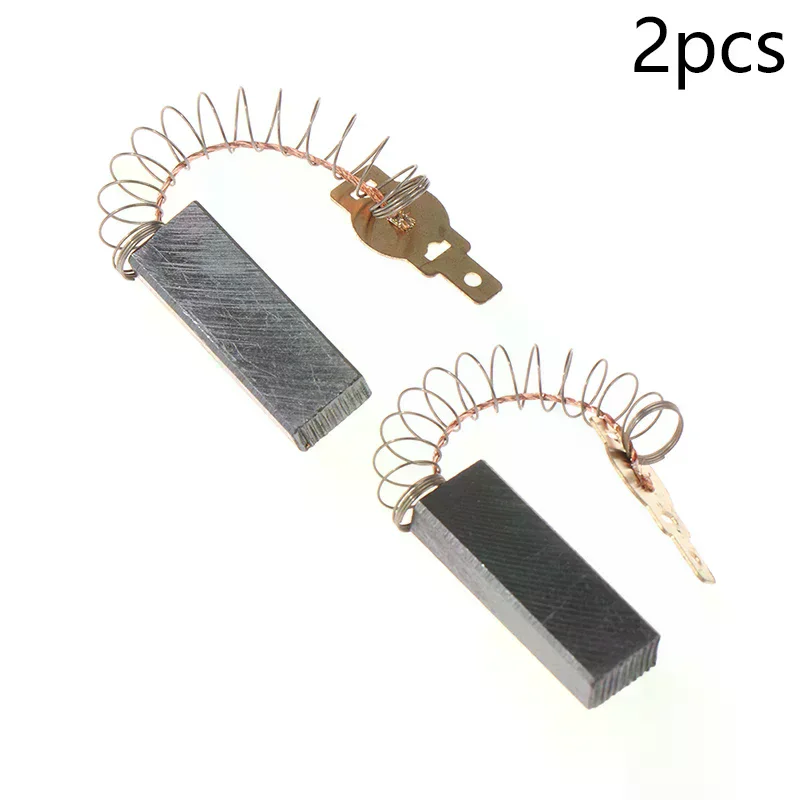 Durable High Quality 2pcs Spring and Wires Electric Motor Carbon Brushes for Dust Collector Cleaner Power Tool for Home Works