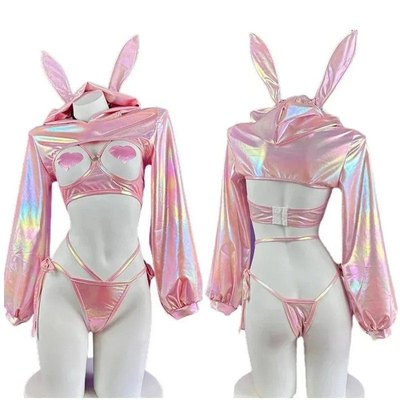 

Anime Laser Bunny Girl Cosplay Japanese Idol Group Machine Rabbit Uniform Outfits Costume Role Play Underwear Lingerie Halloween