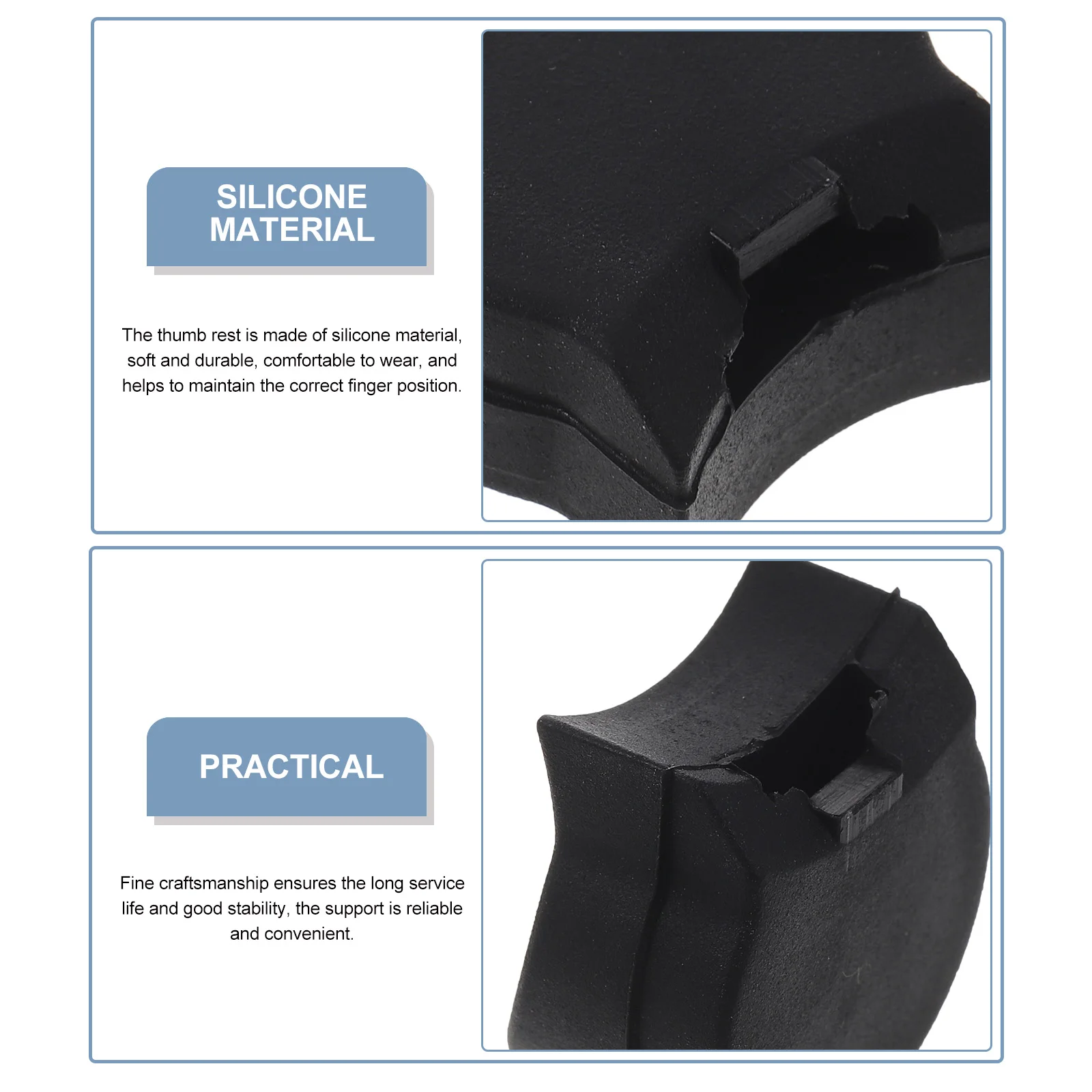 

8 Pcs Clarinet Accessories Silicone Thumb Cushion Comfort Pad Lightweight Finger Rest Cover Practical Durable Professional Use