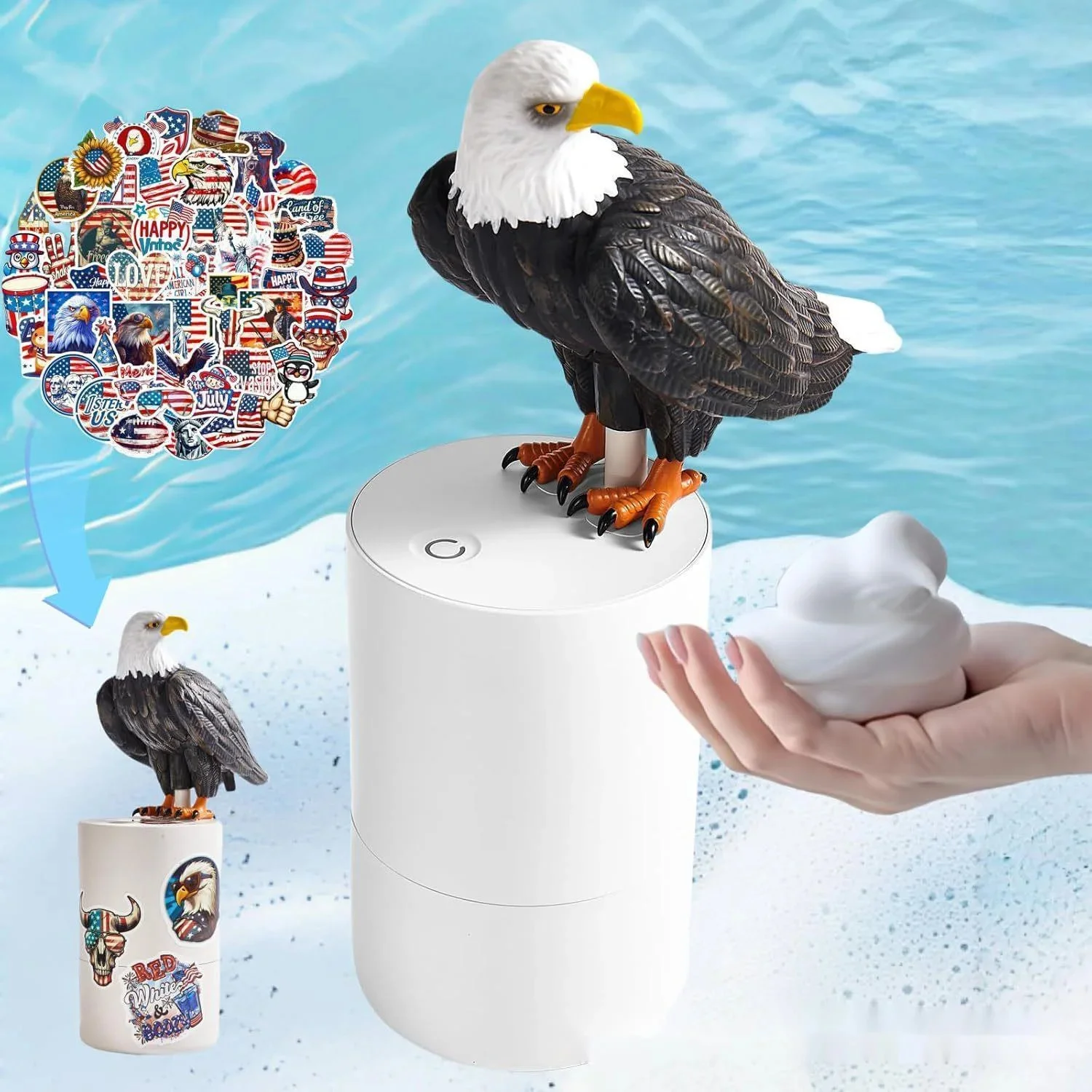 

300ml Little Pigeon Hand Washing Machine Battery Model Household Smart Electric Sensor Automatic Foam Pigeon Soap Dispenser