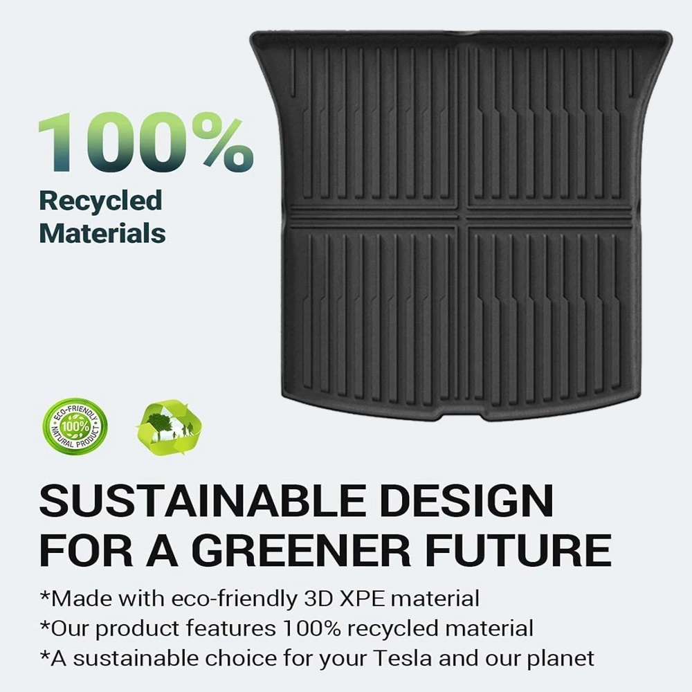 For Tesla Model Y Juniper 2025 Rear Trunk Mats Full Coverage Trunk Cover Seat Backrest Protective Pad Cargo Liner Anti Dirty Mat