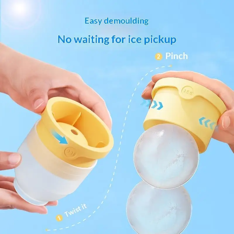 Sphere Ice  Mold Kitchen Stackable Slow Melting DIY Ice Ball Round Jelly Making Mould For Cocktail Drink