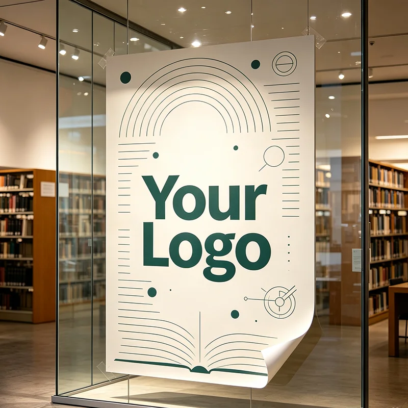 Any Size 100cm Custom Sticker Waterproof Vinyl Decal Office Desk Workstation Removable Indoor Outdoor Business Shop Decor Sign