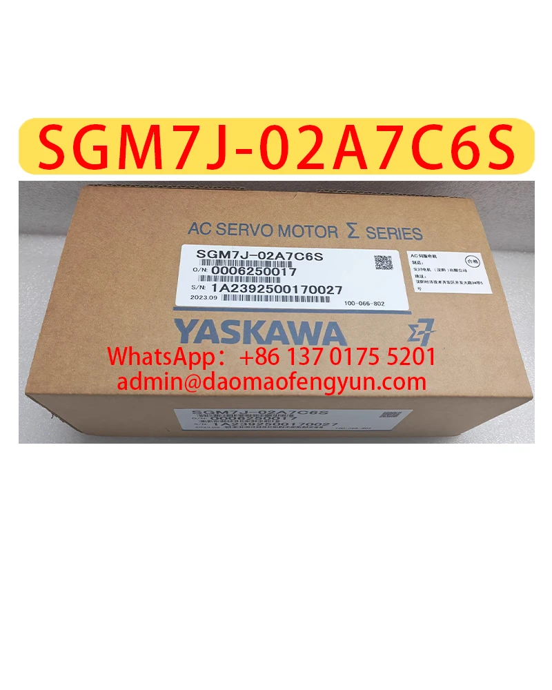 

SGM7J-02A7C6S Brand New Servo Motor，SGM7J 02A7C6S，Fast shipping