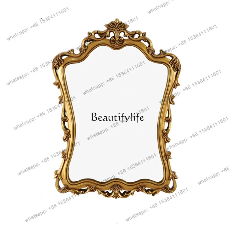 

pg45French retro style bathroom mirror toilet wall mirror